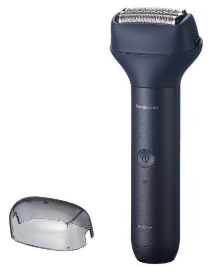 Golarka elektryczna i przezroczysta osłona ochronna.