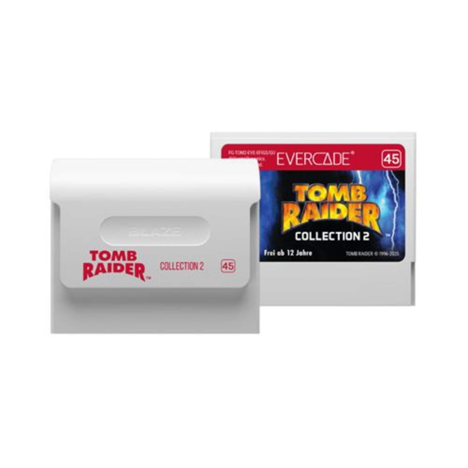Cartridge collection 2 and Evercade logo on white background.