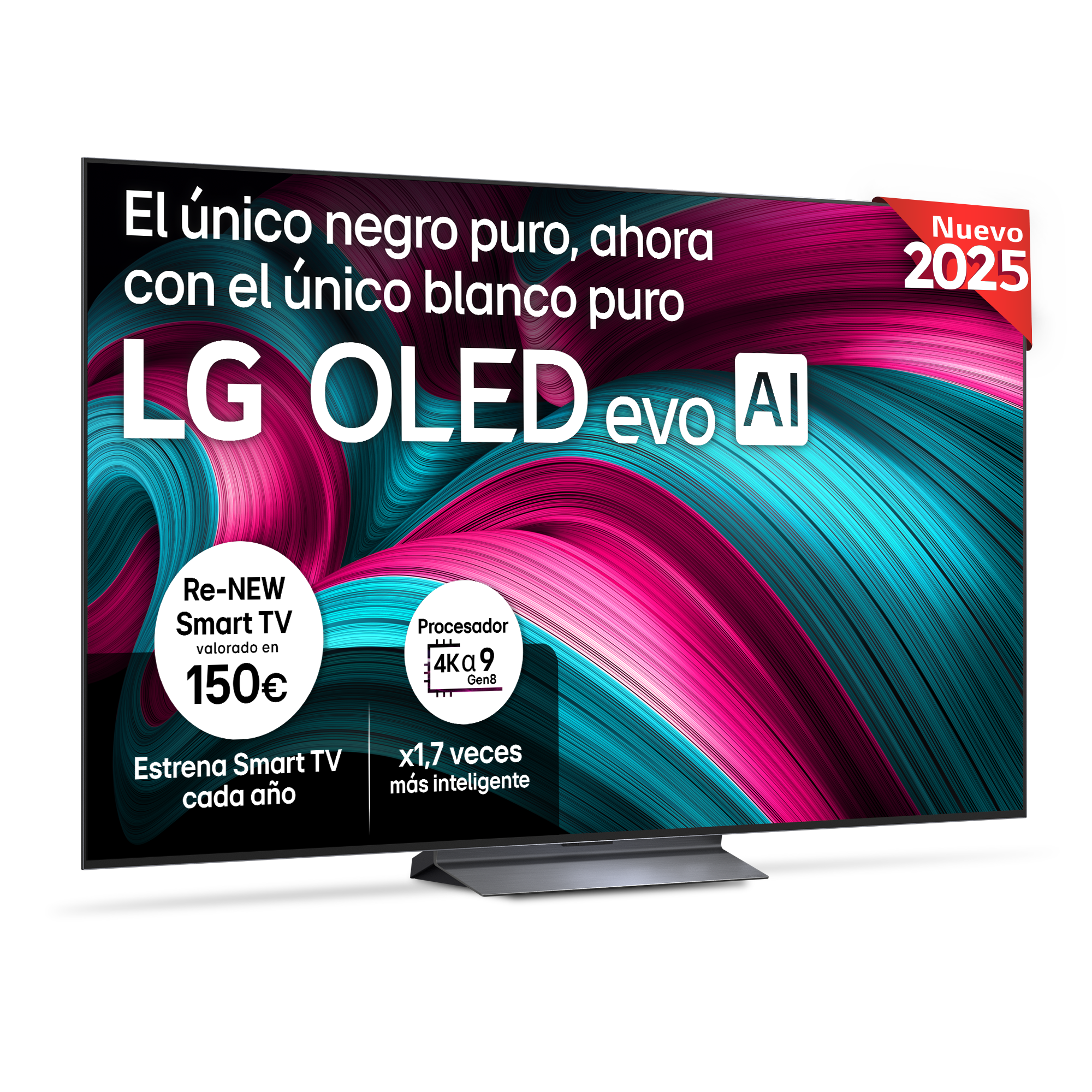 Una pantalla de TV grande con texto y gráficos.