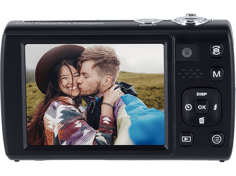 Rollei Powerflex Compact Digitalkamera Schwarz, 5 fach opt. Zoom, LCD (IPS) — Foto 2 von 5