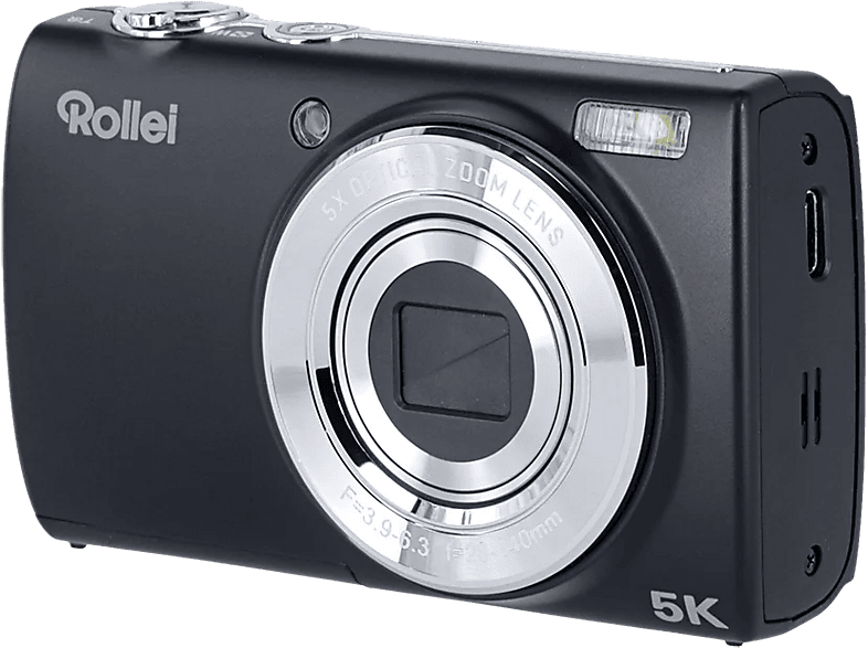 Rollei Powerflex Compact Digitalkamera Schwarz, 5 fach opt. Zoom, LCD (IPS) — Foto 3 von 5