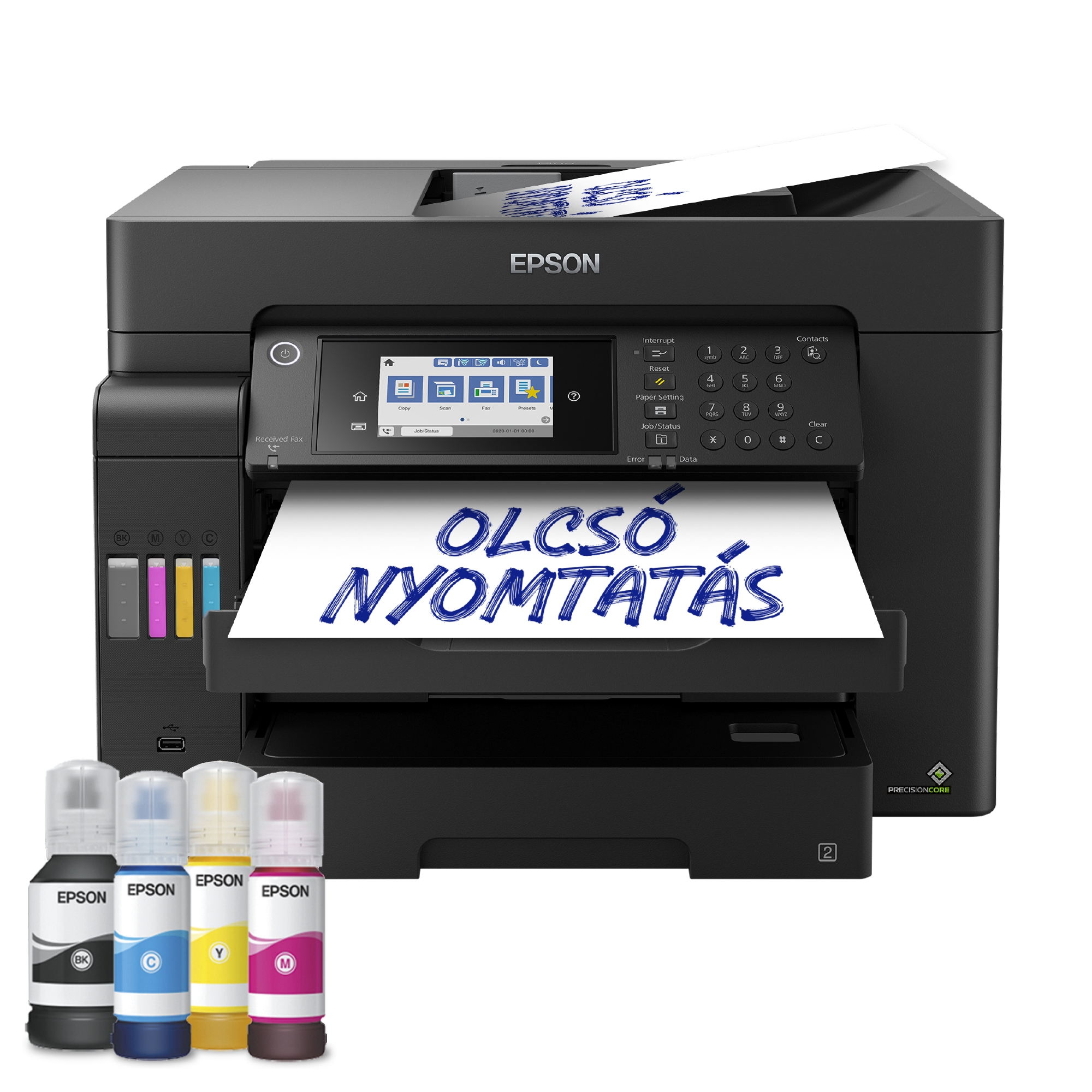 EPSON EcoTank L15150 A3 multifunkciós színes DUPLEX WiFi külső tintatartályos tintasugaras nyomtató (C11CH72402)