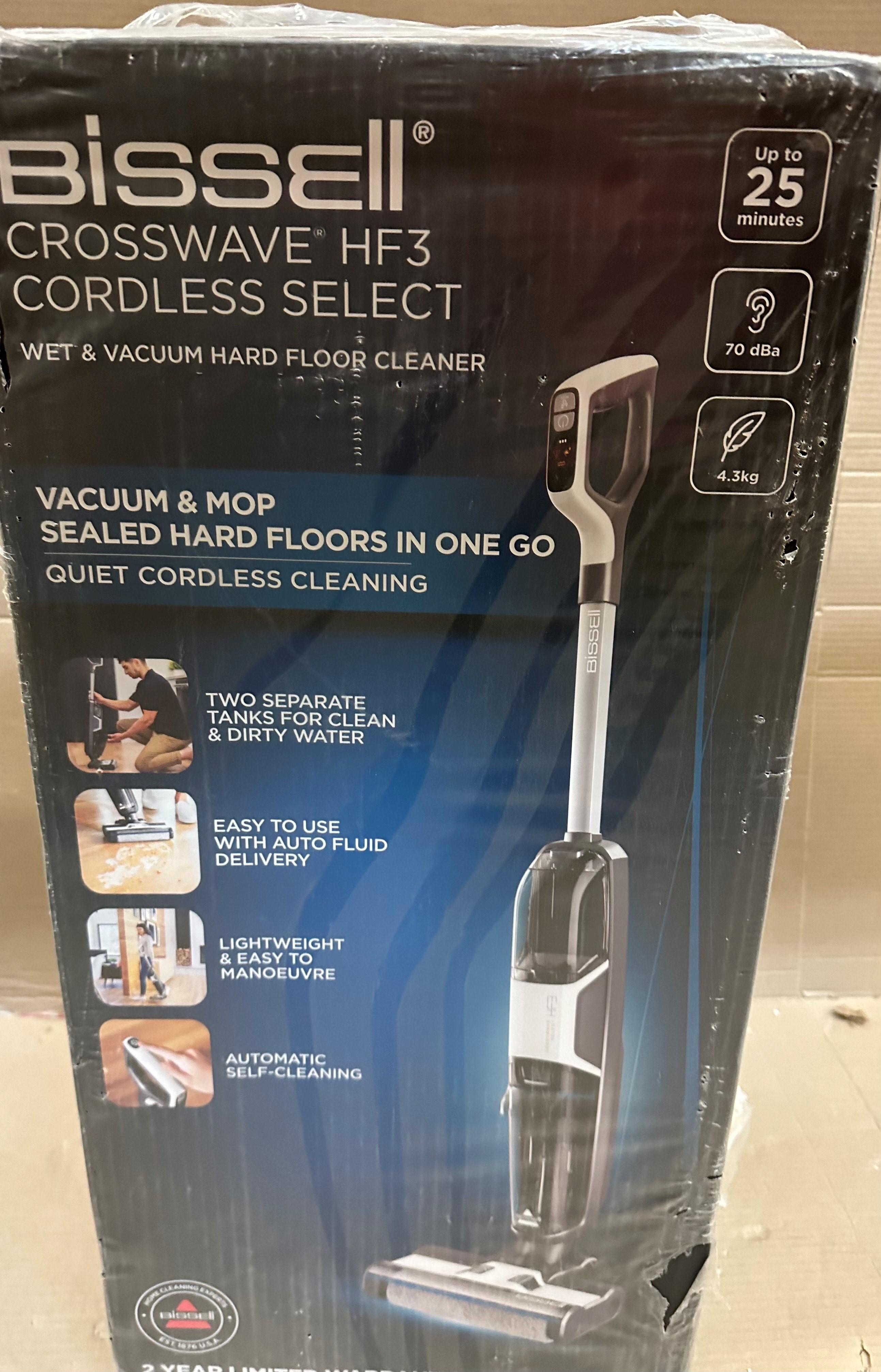 Pudełko od odkurzacza Bissell CrossWave HF3 Cordless Select.