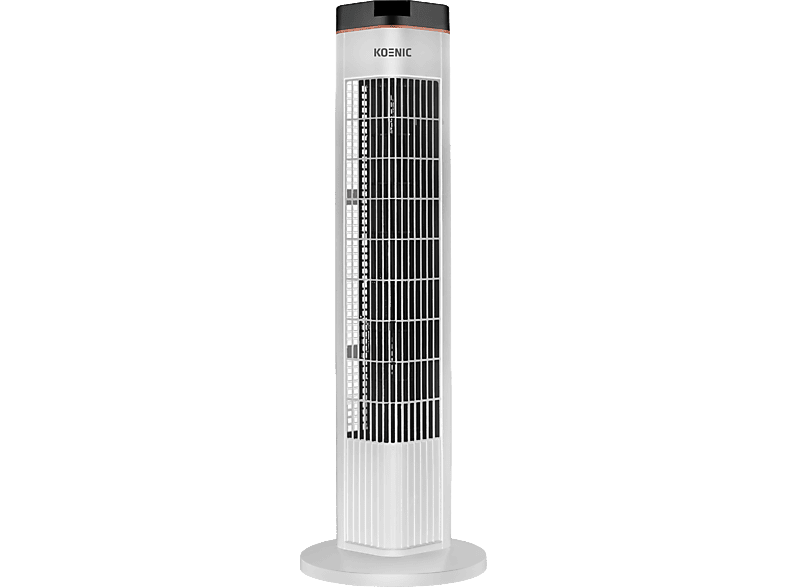 Ventilador de torre - KOENIC EU01_108560, 50W, 3 Velocidades, Temporizador, Blanco
