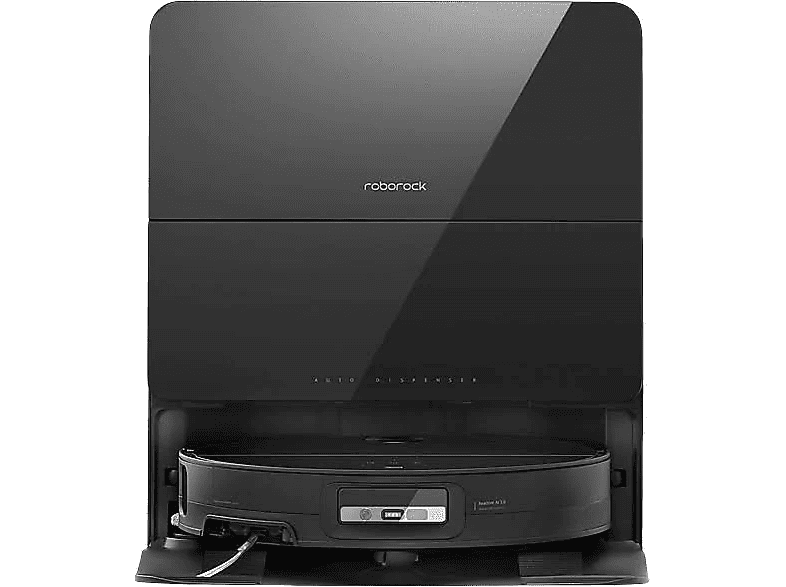 Robot friegasuelos - Roborock Saros 10, 65W, 220 min Autonomía, 52 dB(A), Diseño ultrafino de 7,98 cm, Aistema Antienredos, Negro