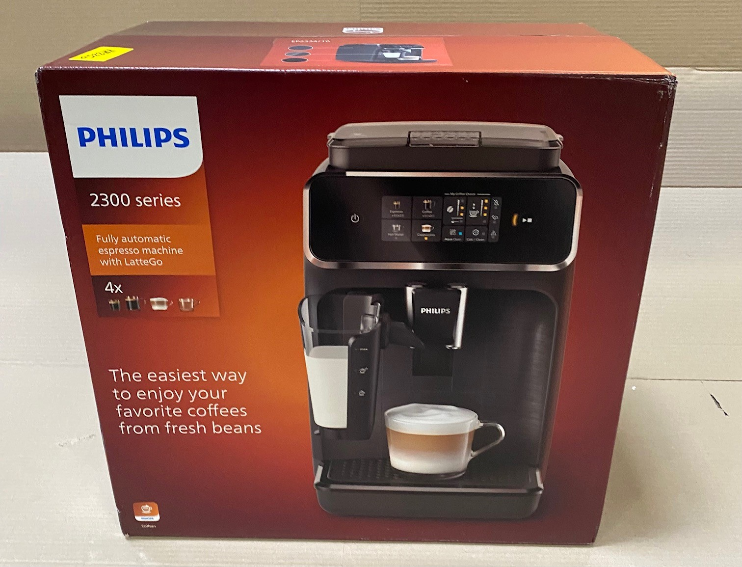 OUTLET Ekspres ciśnieniowy PHILIPS EP2334/10 Series 2300 Czarno-szary