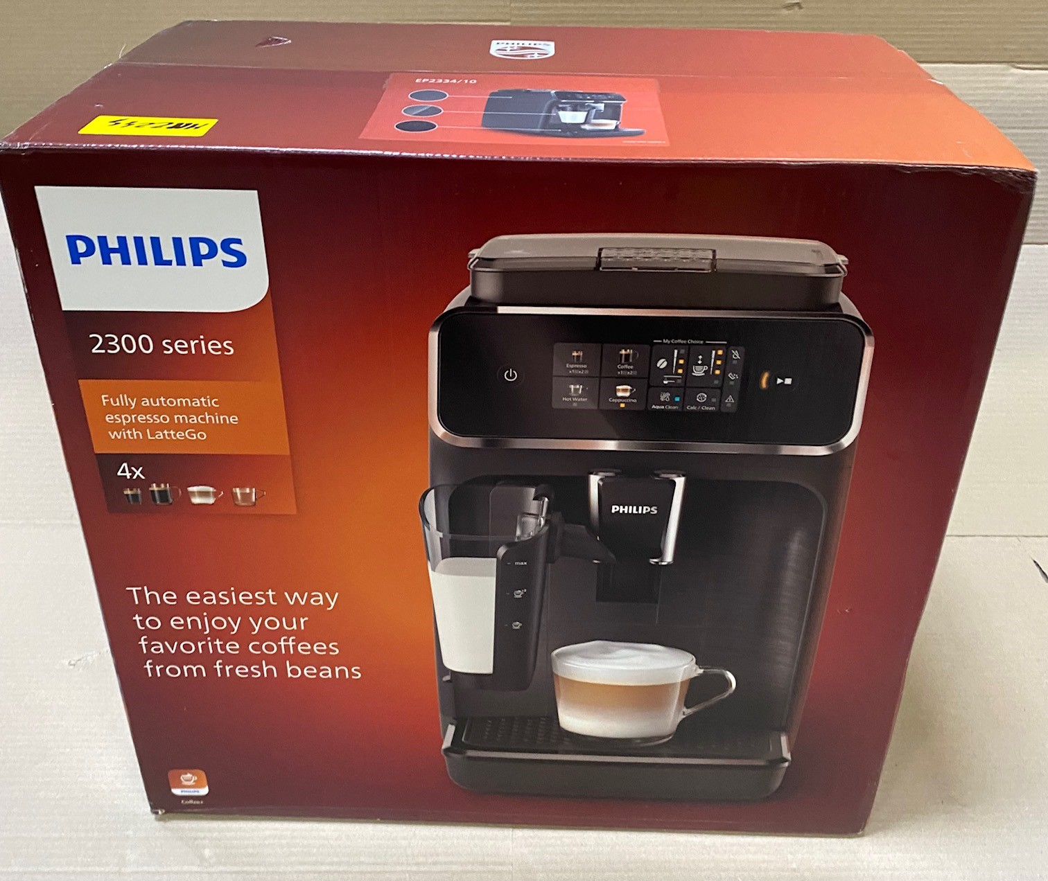 OUTLET Ekspres ciśnieniowy PHILIPS EP2334/10 Series 2300 Czarno-szary