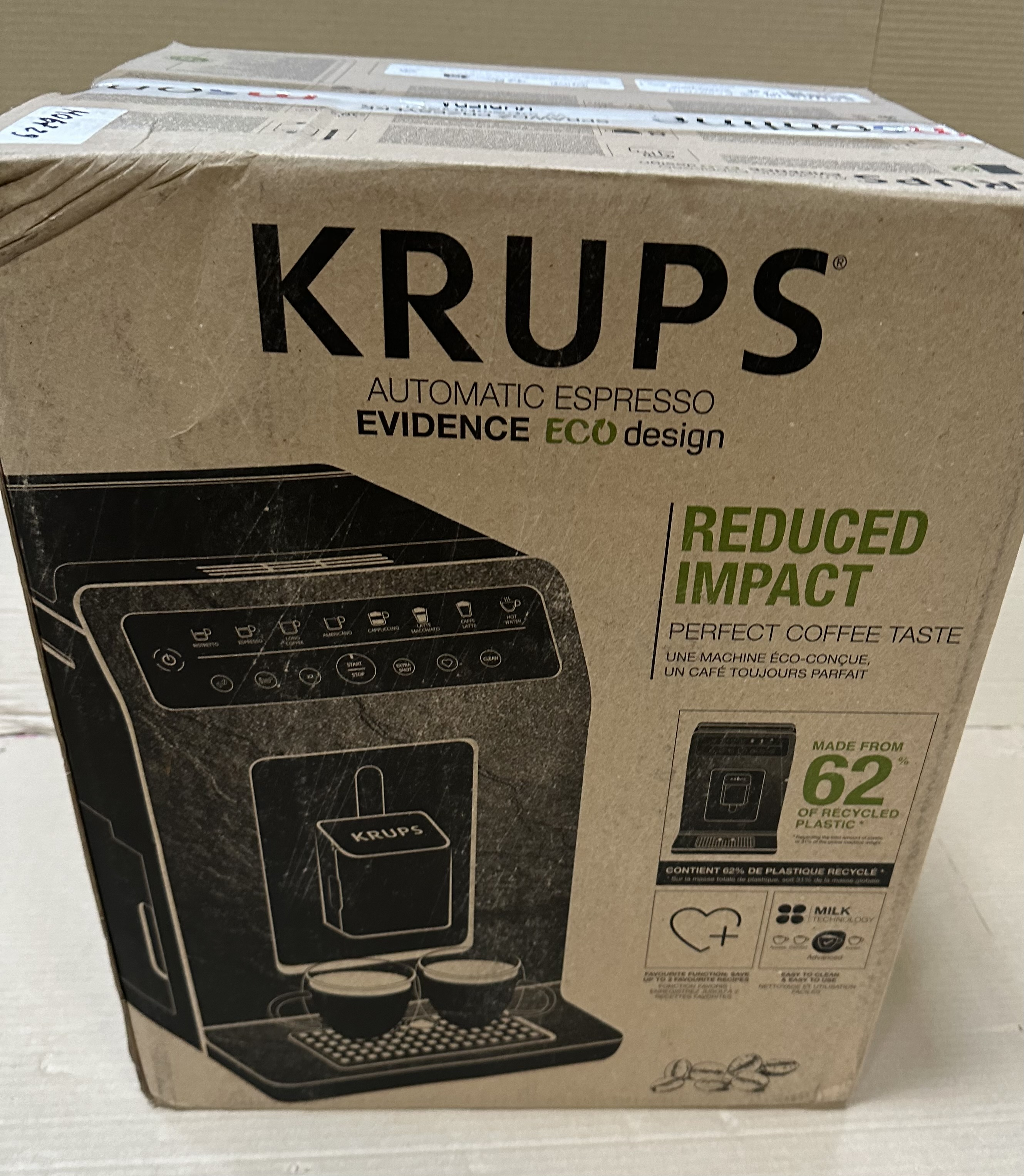 OUTLET Ekspres ciśnieniowy KRUPS EA897B10 EVIDENCE ECO-DESIGN Czarny