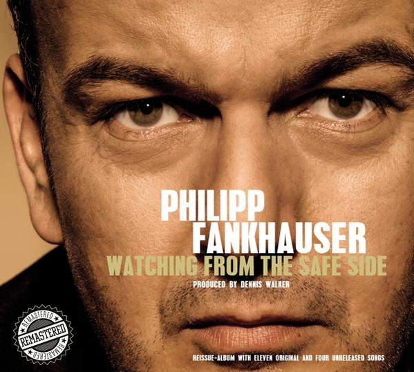 Philipp Fankhauser Albumcover mit Nahaufnahme seines Gesichts und Albumtitel.