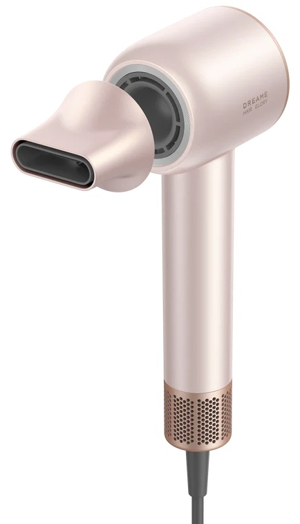 Nowoczesna suszarka do włosów z dyszą skupiającą.