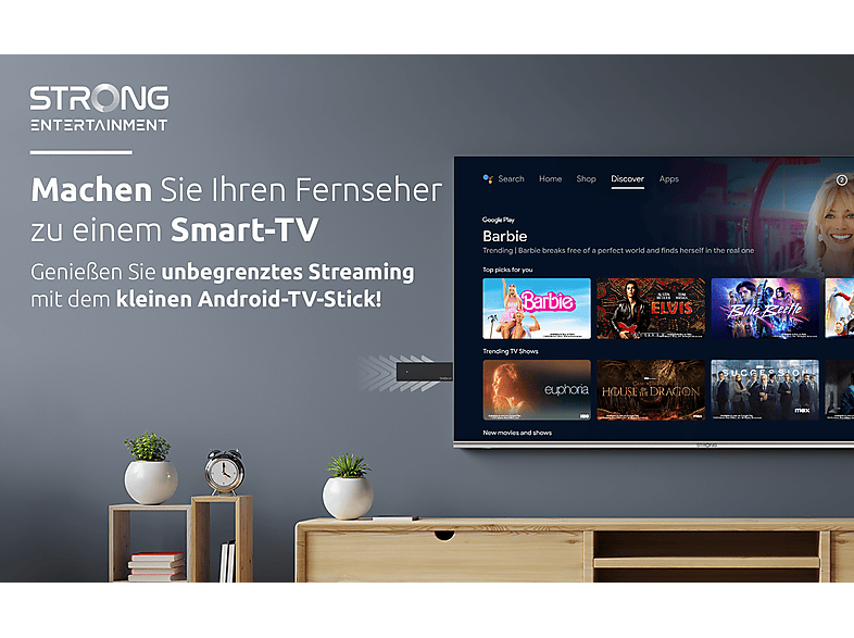 Thumbnail - STRONG LEAP-UNA TV Streaming Stick , Schwarz
