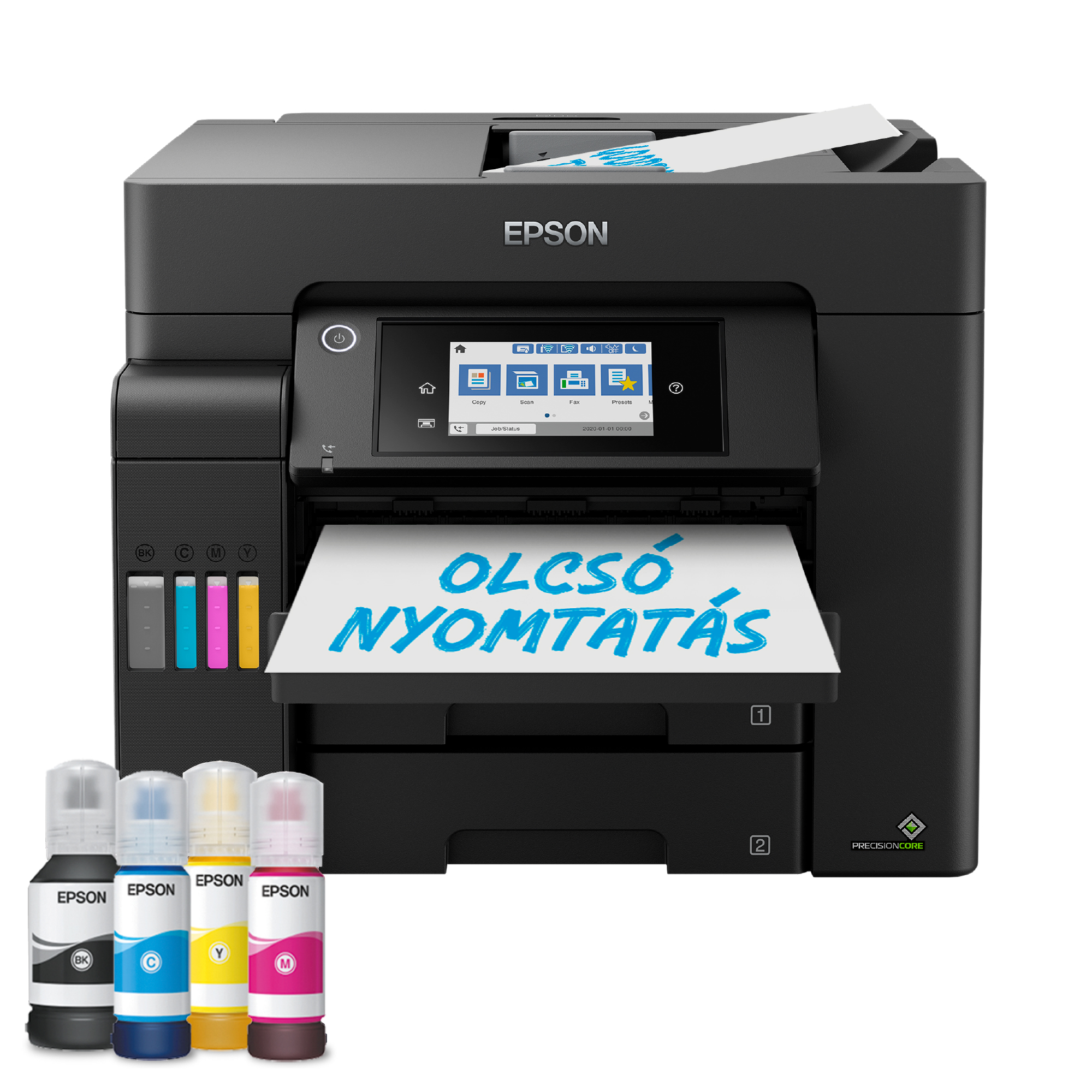 EPSON EcoTank L6550 multifunkciós színes DUPLEX Wifi/LAN külső tintatartályos tintasugaras nyomtató (C11CJ30402)