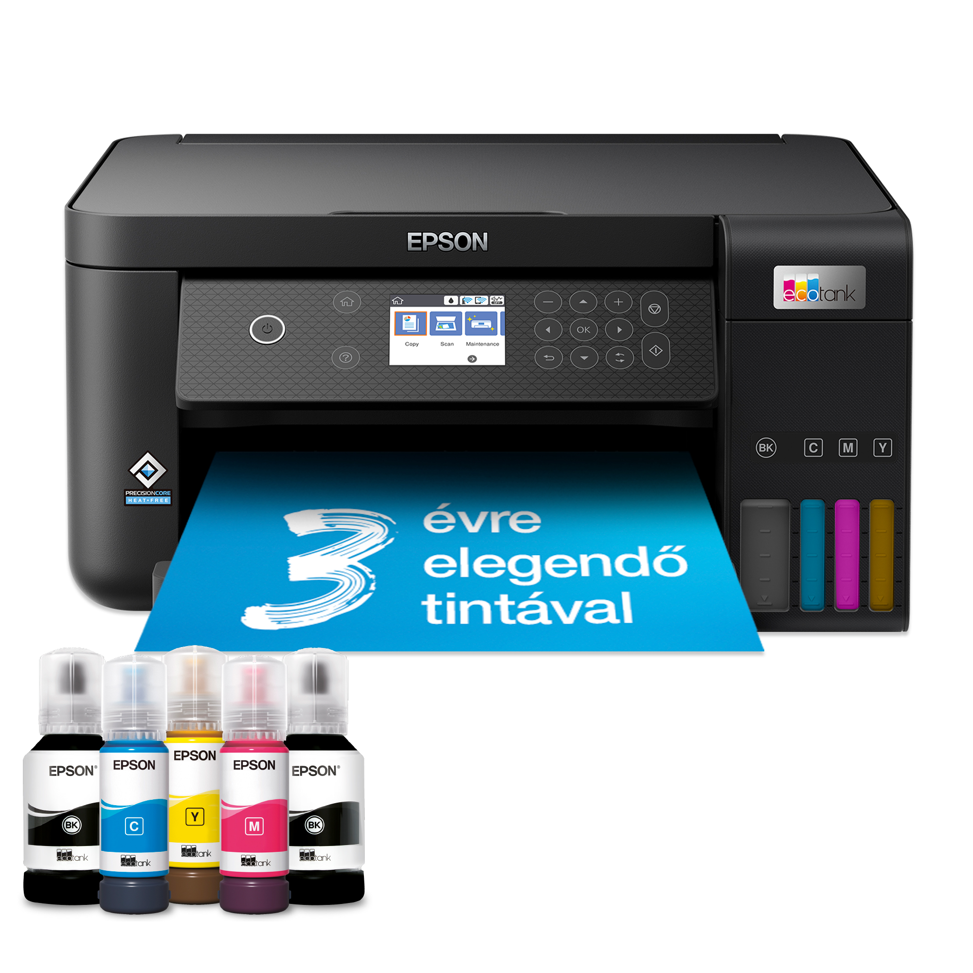 EPSON EcoTank L6260 multifunkciós színes DUPLEX Wifi/LAN külső tintatartályos tintasugaras nyomtató (C11CJ62402)