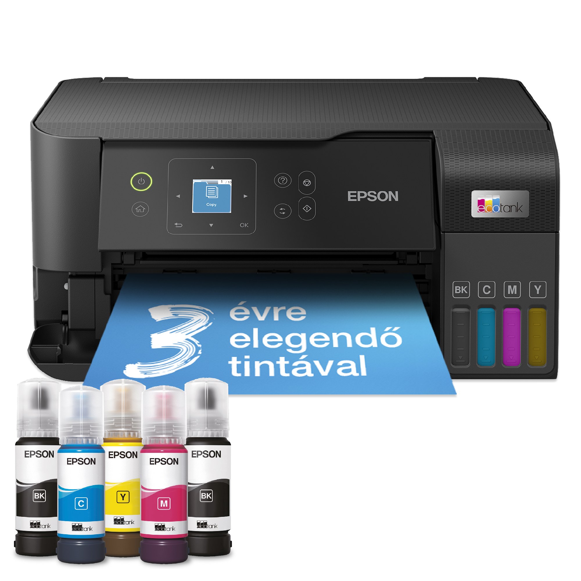 EPSON EcoTank L3560 multifunkciós színes Wifi külső tintatartályos tintasugaras nyomtató (C11CK58403)