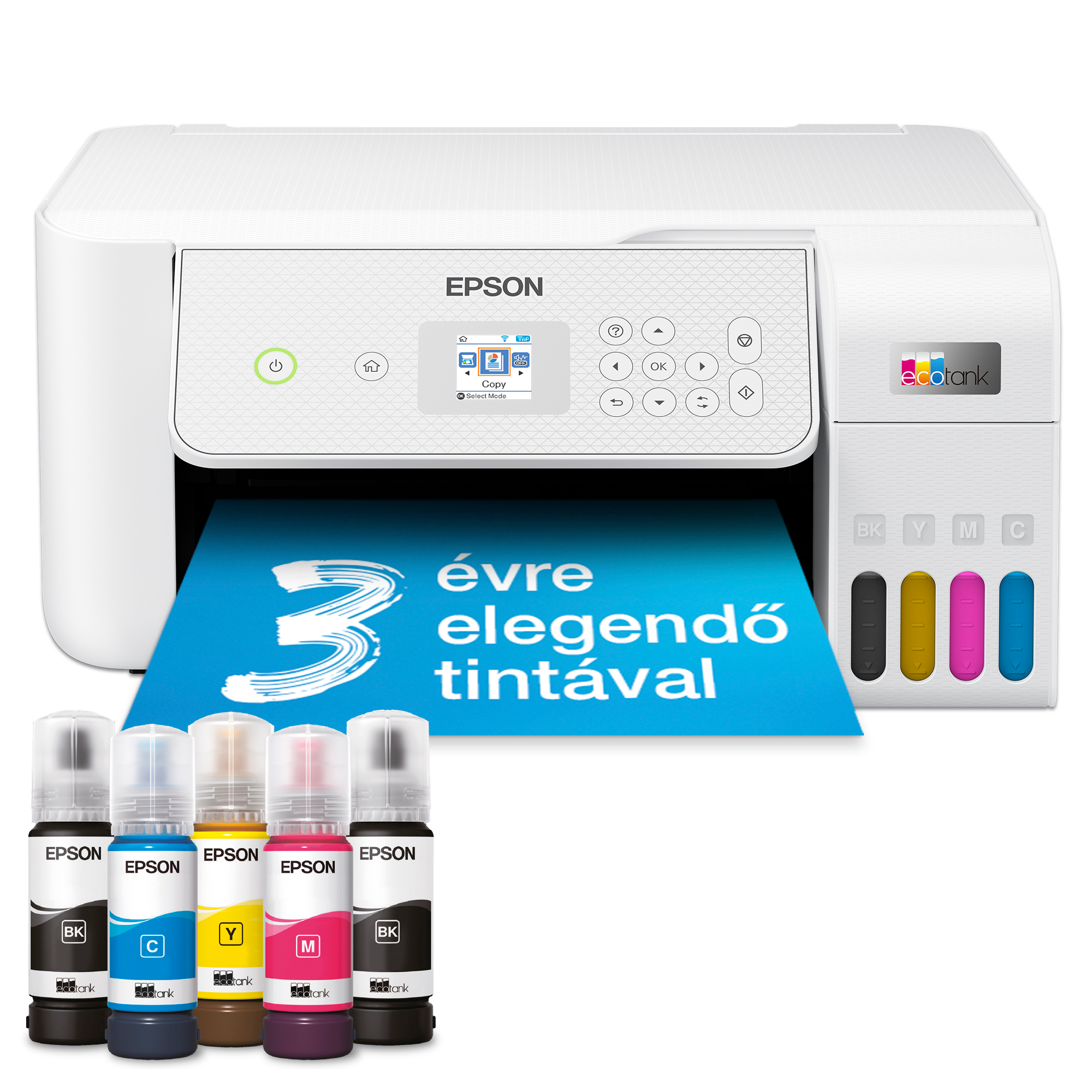 EPSON EcoTank L3286 multifunkciós színes Wifi külső tintatartályos tintasugaras nyomtató (C11CJ66427)