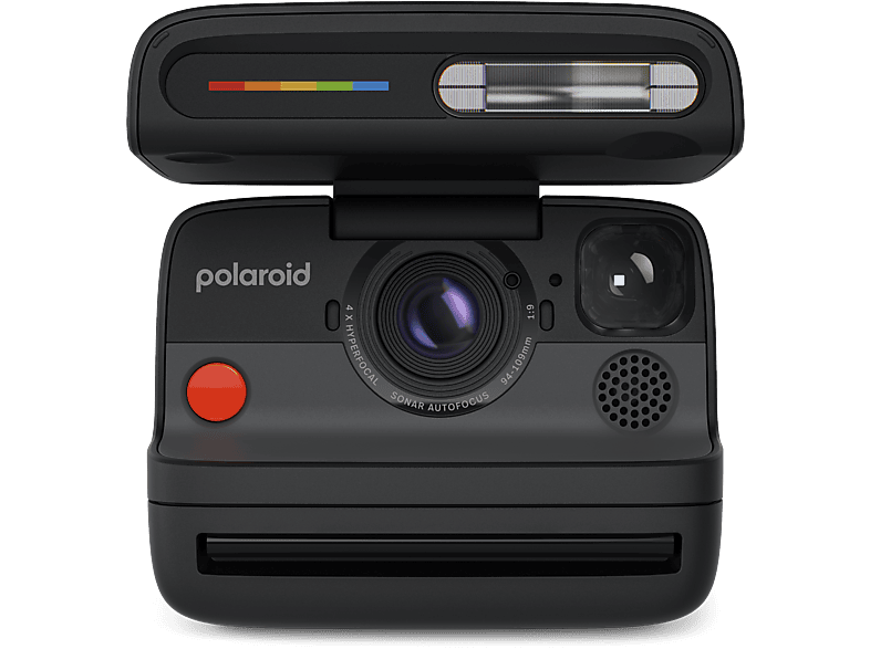 REACONDICIONADO Seminuevo Muy bueno Cámara instantánea - Polaroid Flip + 8 Film Bundle, Sistema hiperfocal 4 lentes, Flash, Negro