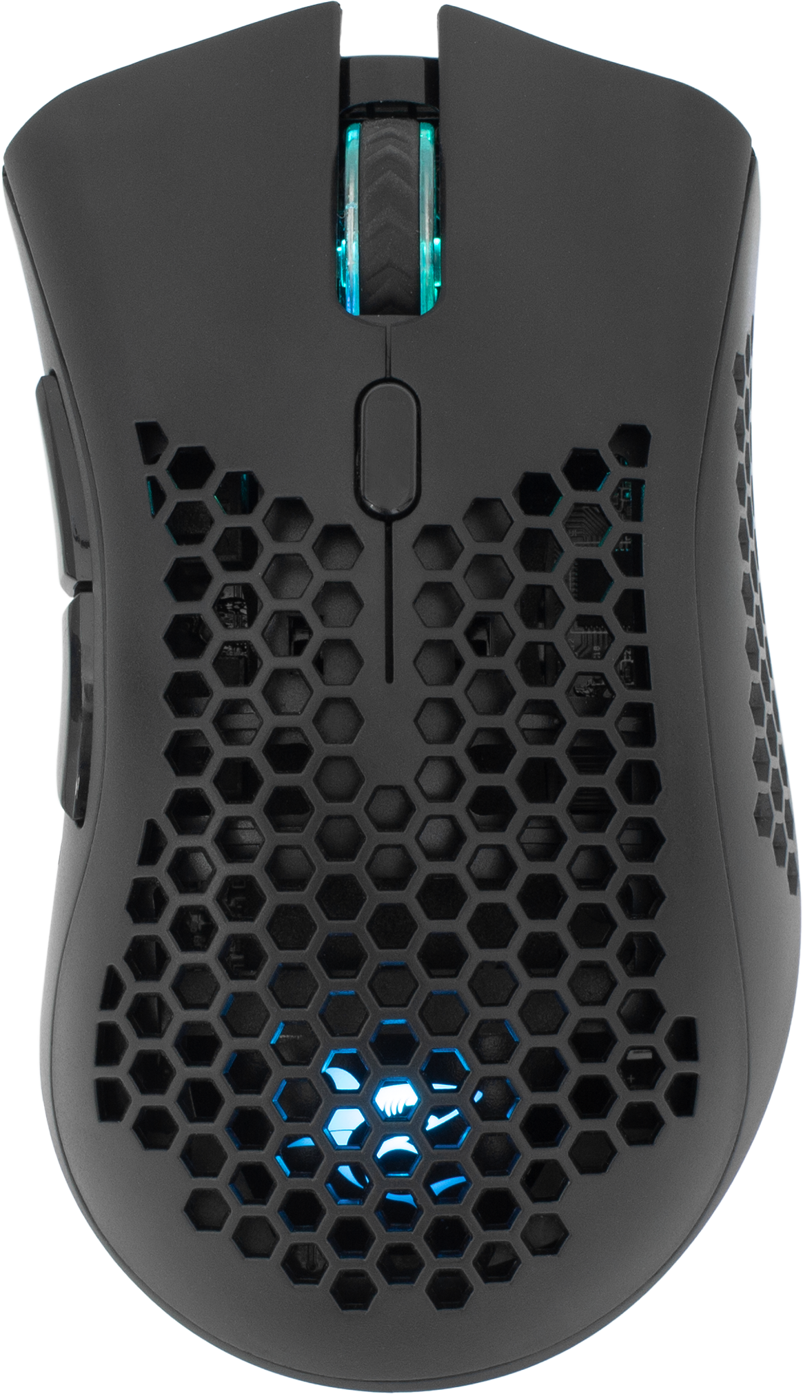 WHITE SHARK LIONEL vezeték nélküli optikai egér, max 10000 dpi, RGB, 6 gomb, fekete (WGM-5012B)