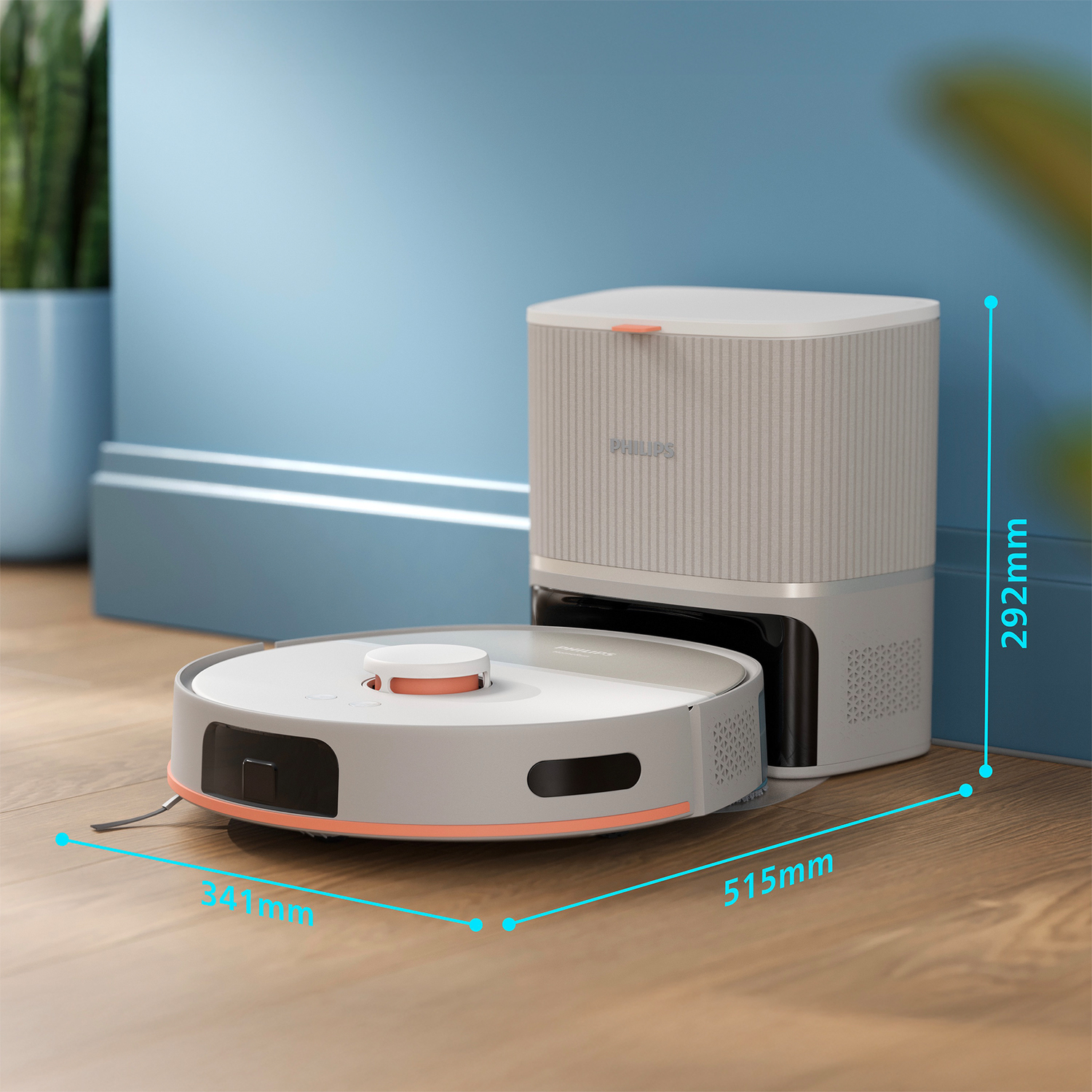 PHILIPS XU5000/20 HomeRun 5000-serie - Aspirateur robot laveur