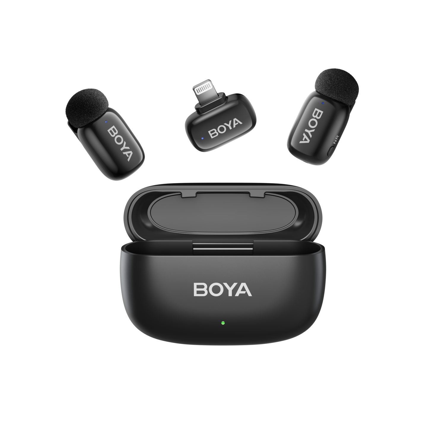 Boya Mini 15 Wireless Lightning Mic (black) 2tx + 1rx Microfoon afbeelding