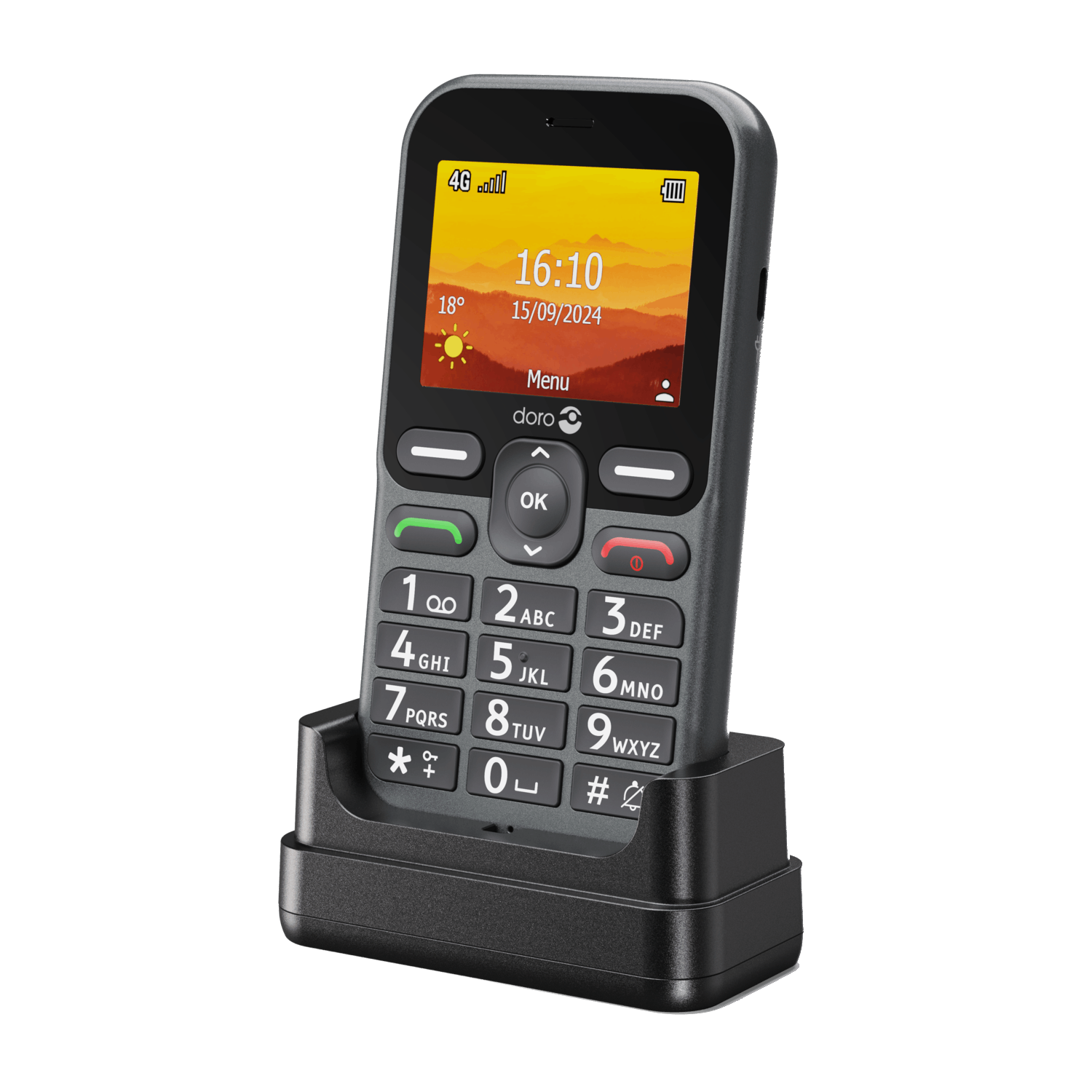 Doro Leva L10 4g Senior Barphone Met Sos Button - 17 Mb Zwart