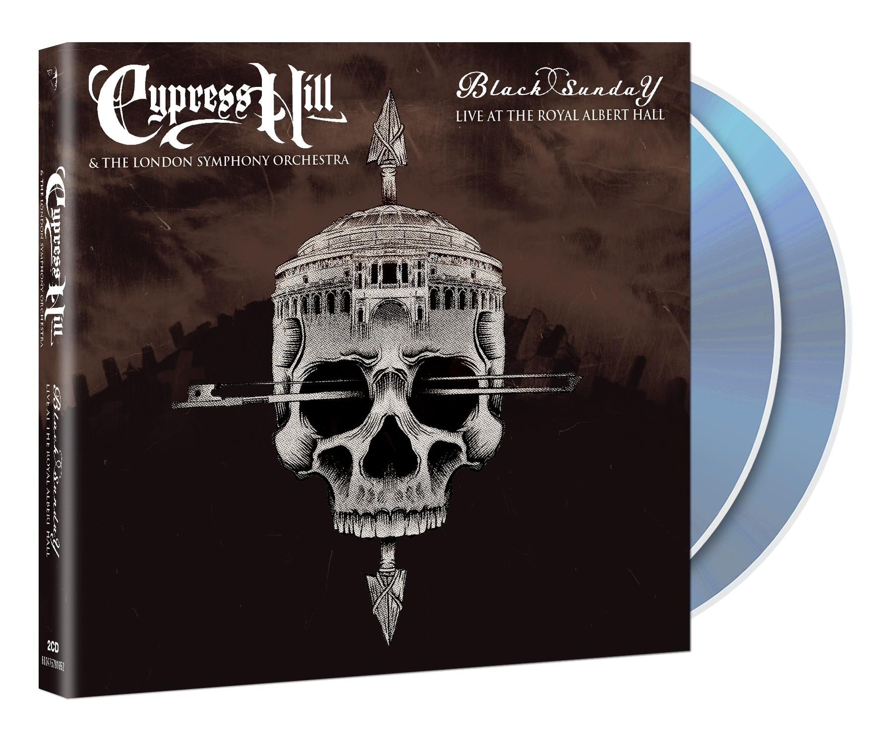 CD boxset van Cypress Hill's 'Black Sunday' live in Royal Albert Hall, twee cd's.