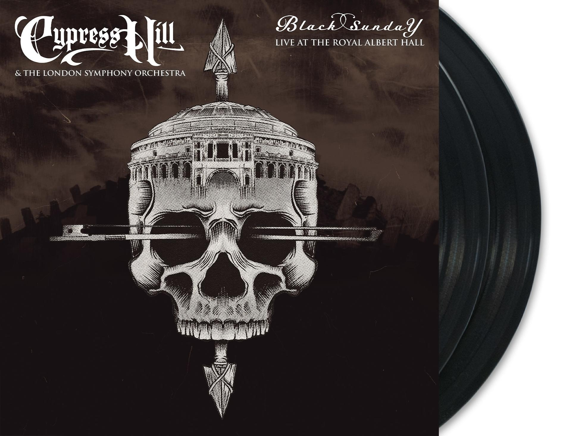 Pochette de l'album Black Sunday de Cypress Hill, en direct au Royal Albert Hall.