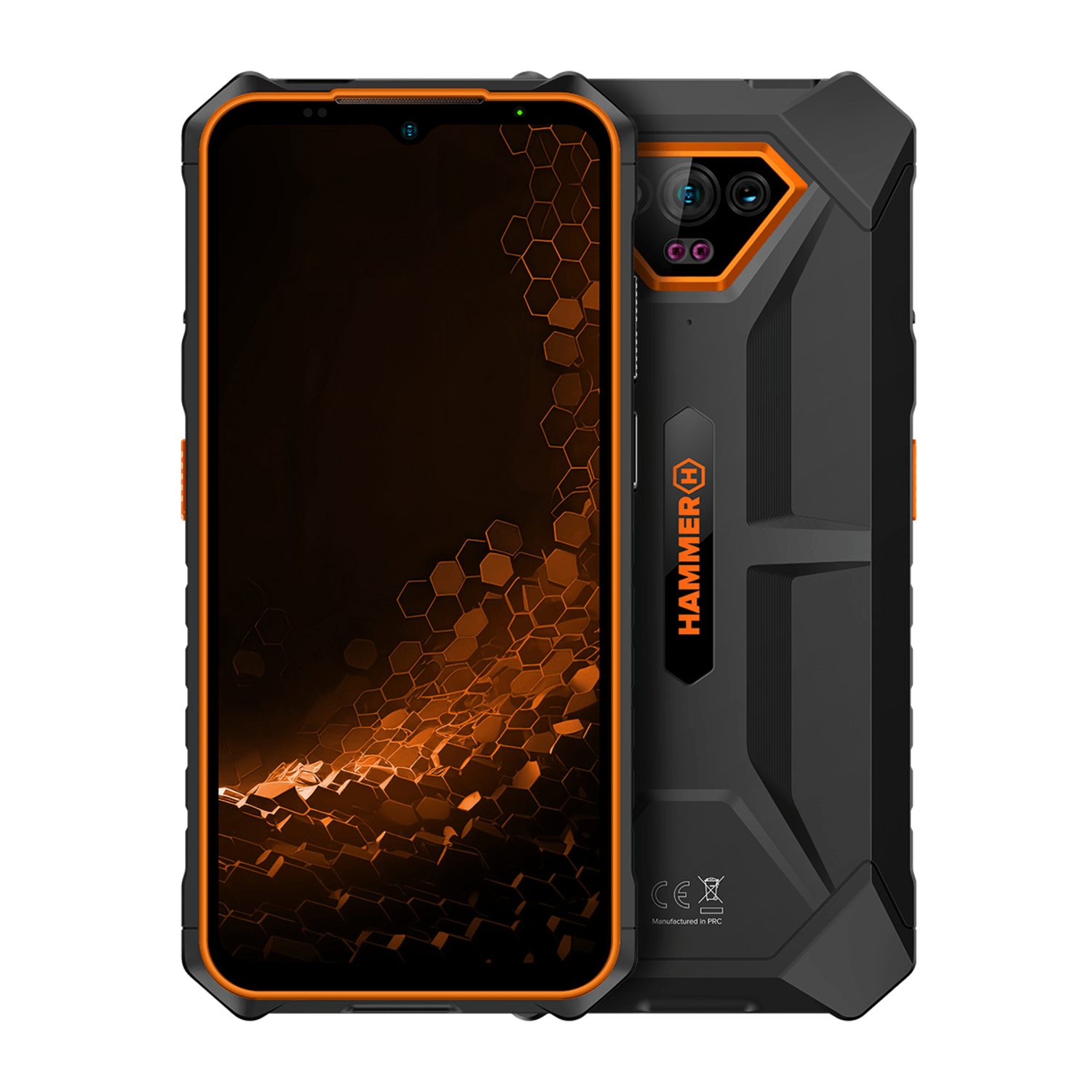 Hammer Iron V Orange 65 Rugged Smartphone 6+6gb - 64 Gb Zwart