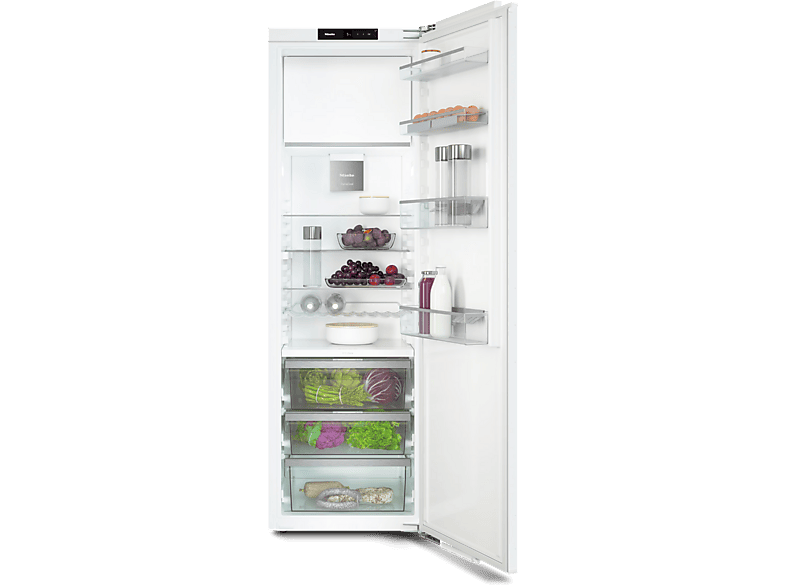 Miele K 7748 C Kühlschrank mit Gefrierfach, Festtürtechnik (C, 1770 mm hoch, Weiß, 275 l)