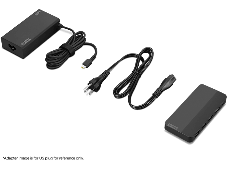 Lenovo Usb-c Dual Display Travel Dock Met 100w Adapter
