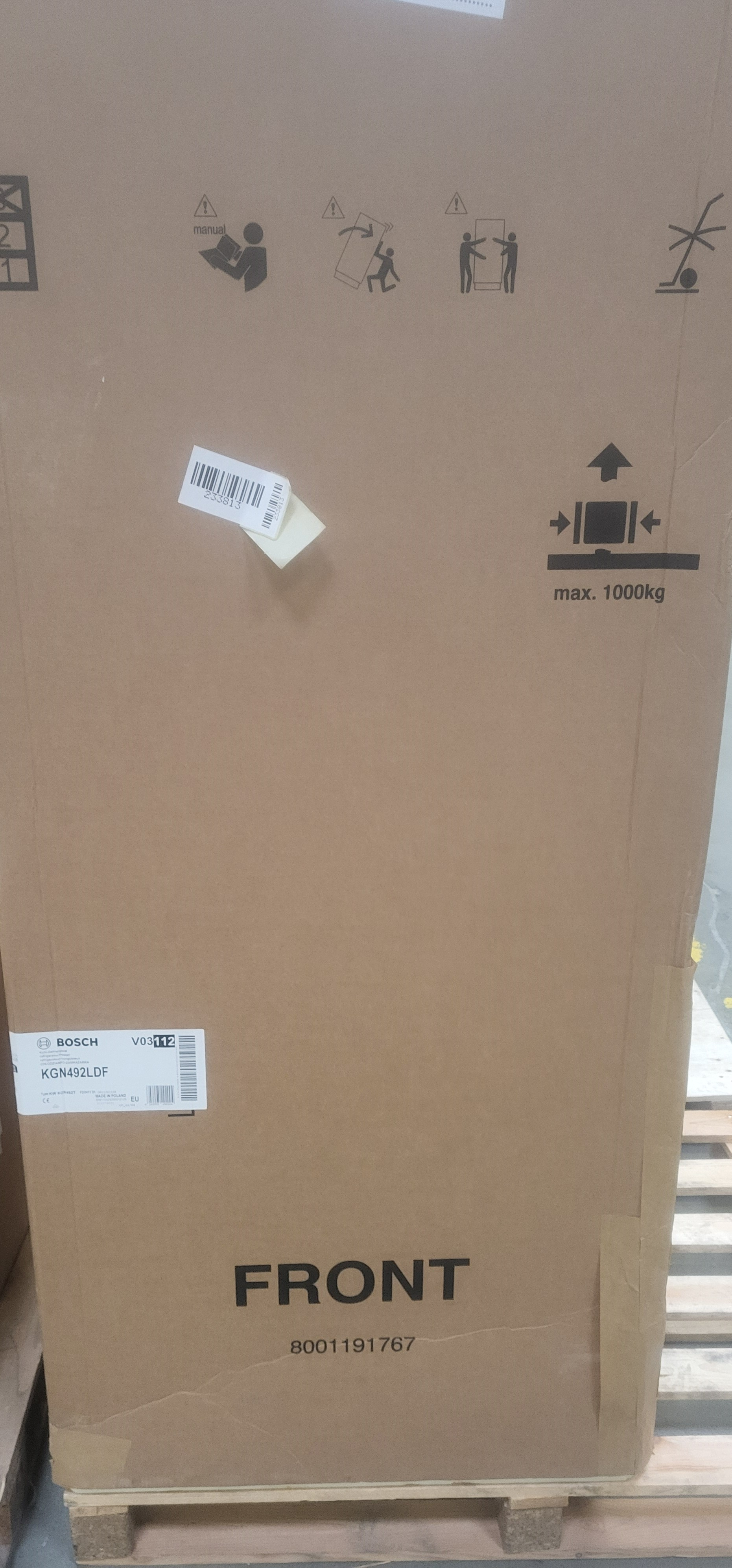 OUTLET Lodówka BOSCH KGN492LDF Inox