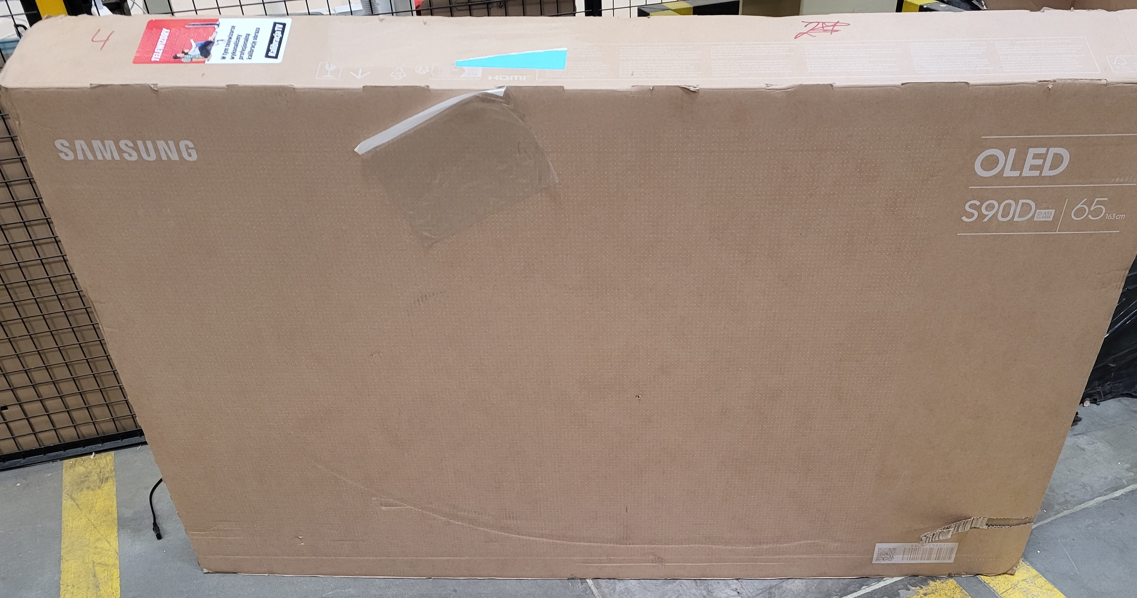 OUTLET Telewizor OLED SAMSUNG QE65S90DATXXH 65" 4K 144Hz Tizen OLED HDR Grafitowy