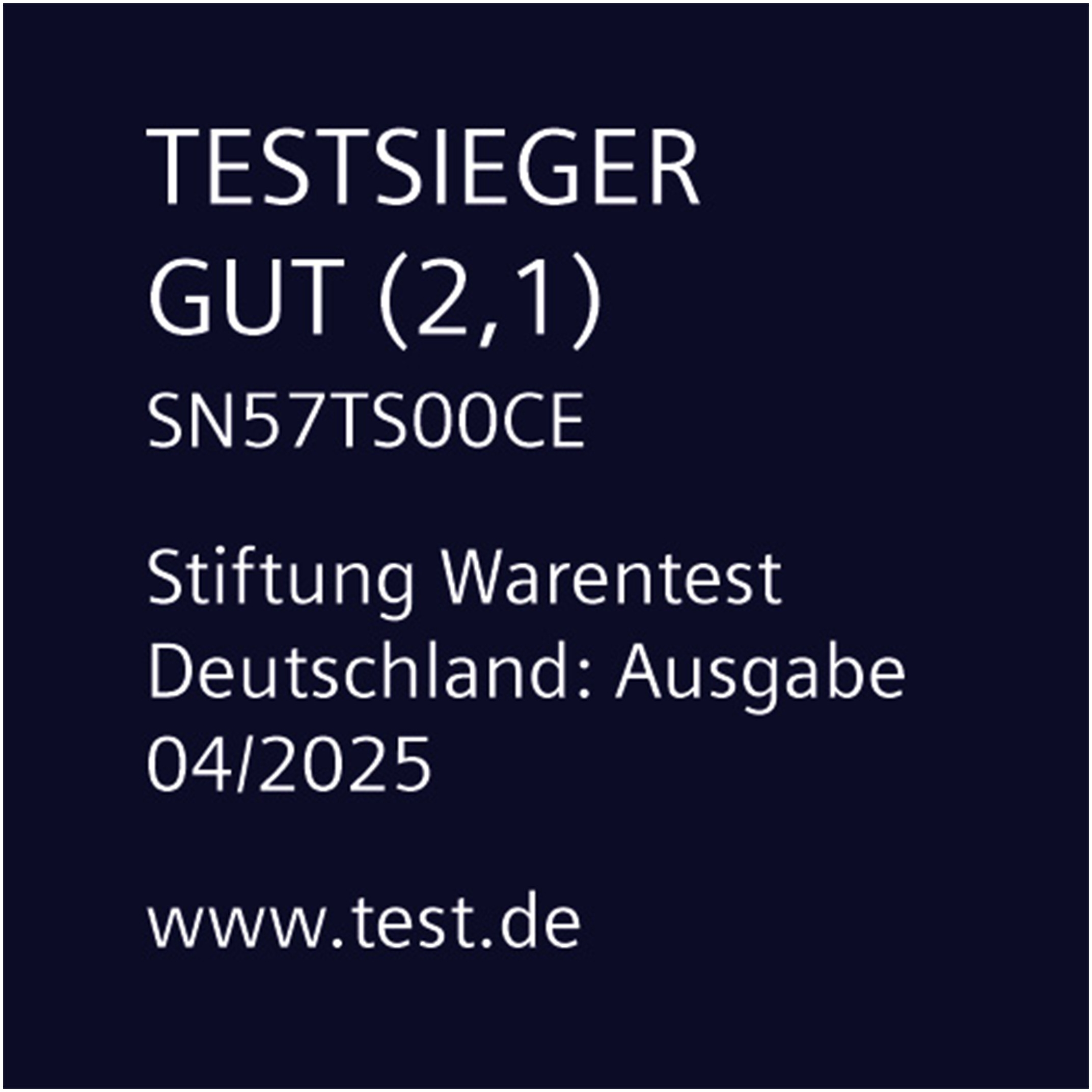 SIEMENS SN57TS00CE iQ700 Geschirrspüler (integrierbar, 598 mm breit, 43 dB(A), A, Edelstahl)