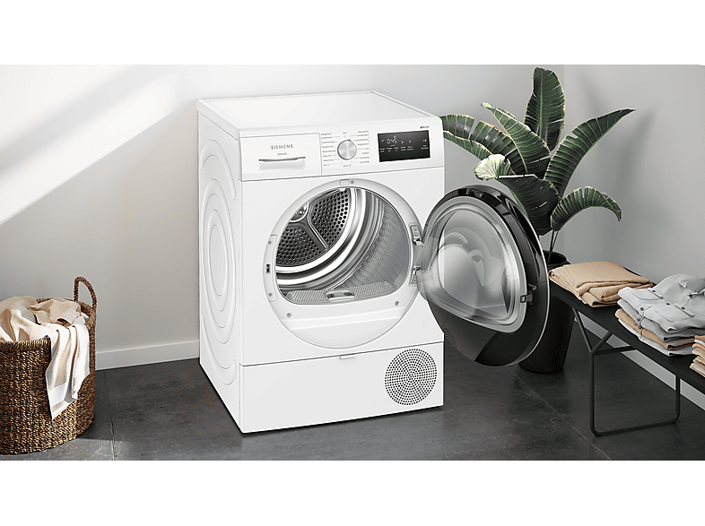 SIEMENS WT45HV0EM Wärmepumpentrockner iQ300 (8,0 kg, Weiß)