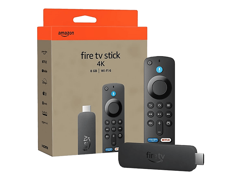 AMAZON Fire TV Stick 4K (2. Gen.) TV-Stick 8 GB, Schwarz | MediaMarkt