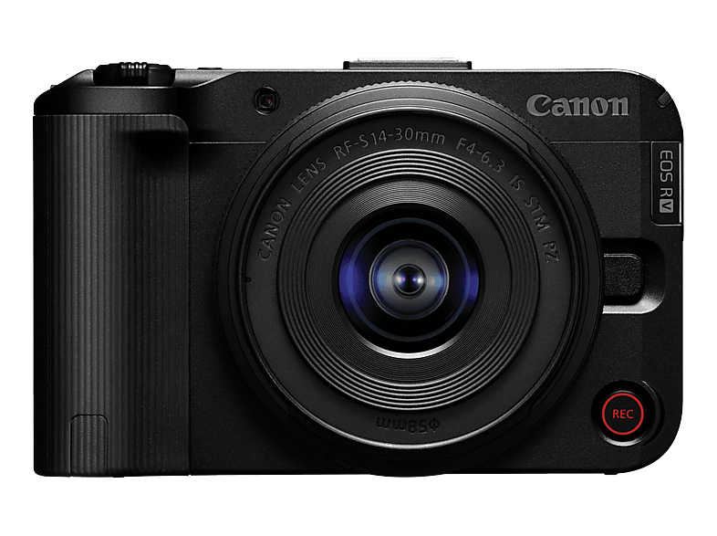CANON EOS R50 V Body + RF-S 14-30mm F4-6.3 IS STM PZ Systemkamera mit Objektiv 14 - 30 mm, 7.5 cm Display Touchscreen, WLAN