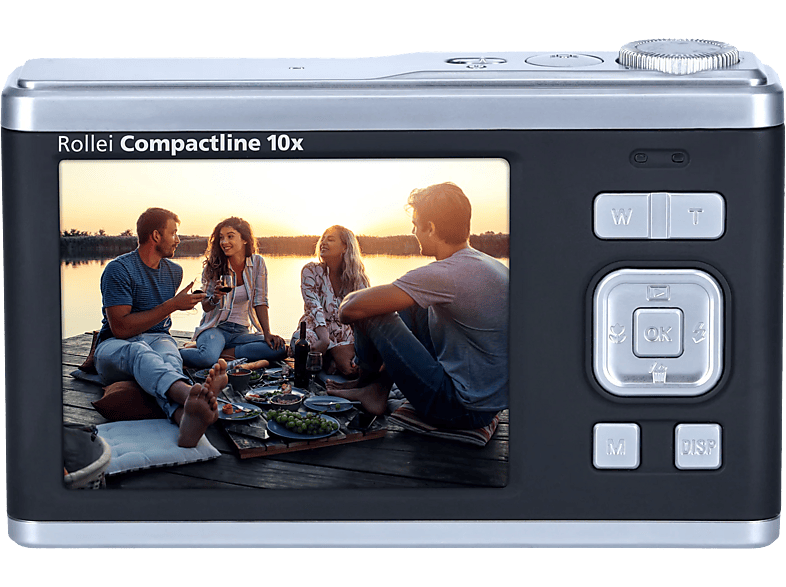 Rollei Compactline 10x Digitalkamera Schwarz, 10x opt. Zoom, LCD (IPS) — Foto 2 von 5