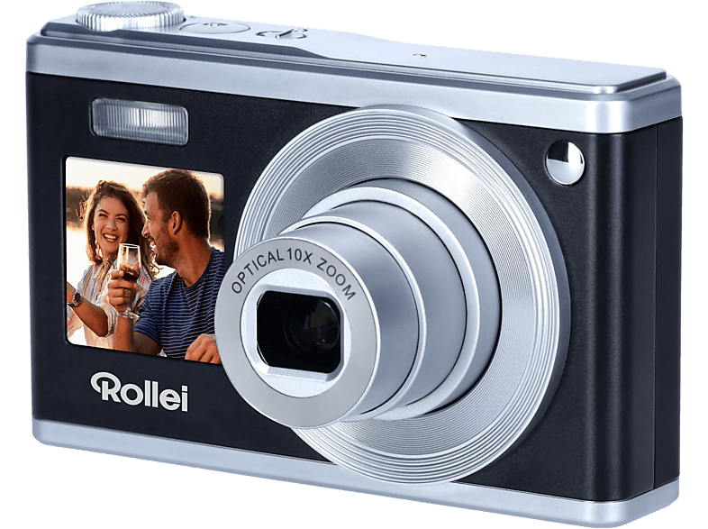 Rollei Compactline 10x Digitalkamera Schwarz, 10x opt. Zoom, LCD (IPS) — Foto 3 von 5
