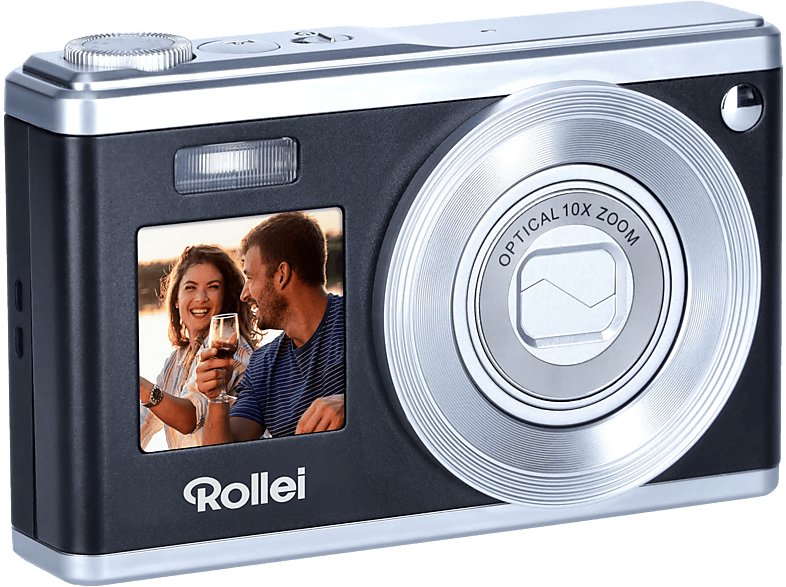 Rollei Compactline 10x Digitalkamera Schwarz, 10x opt. Zoom, LCD (IPS) — Foto 4 von 5