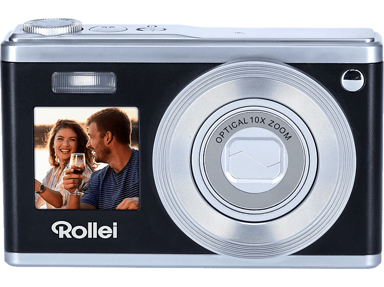 Rollei Compactline 10x Digitalkamera Schwarz, 10x opt. Zoom, LCD (IPS) — Foto 5 von 5