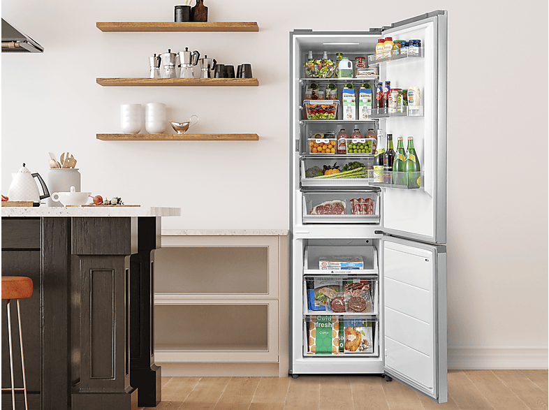 KOENIC KFK 611 A NF IN Kühlgefrierkombination (A, 378 l, 2010 mm hoch, Inox)