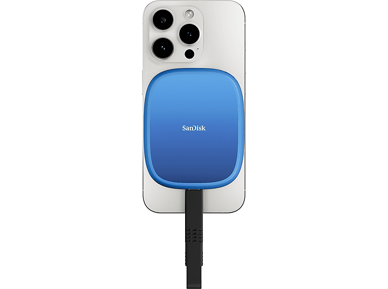 Thumbnail - SANDISK Creator Phone MagSafe SSD Mobiler Speicher, 2 TB SSD, extern, Blau