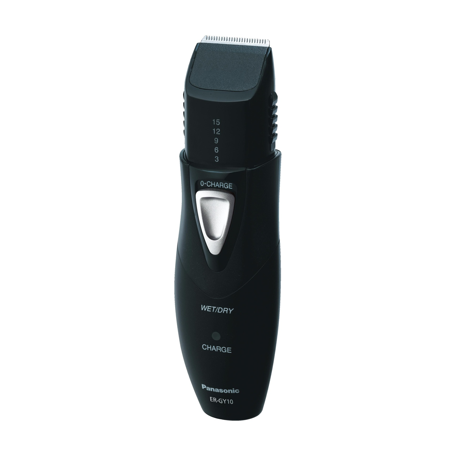 Tagliacapelli Panasonic per bagnato/asciutto nero. Ha impostazioni per diverse lunghezze di capelli.