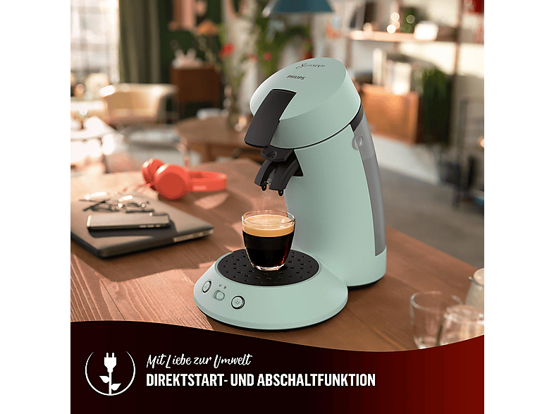Thumbnail - PHILIPS SENSEO® CSA210/20 Original Plus 2-Tassen-Funktion, Milder oder starker Kaffee, 0.7L Wassertank, Padmaschine, Min...