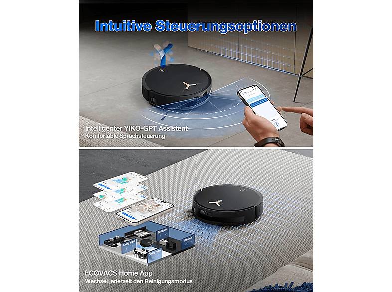 ECOVACS DEEBOT T50 MAX Pro Omni GEN2 Black Saugroboter