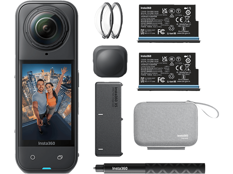 INSTA360 X5 Bundle Actioncam , WLAN, Touchscreen
