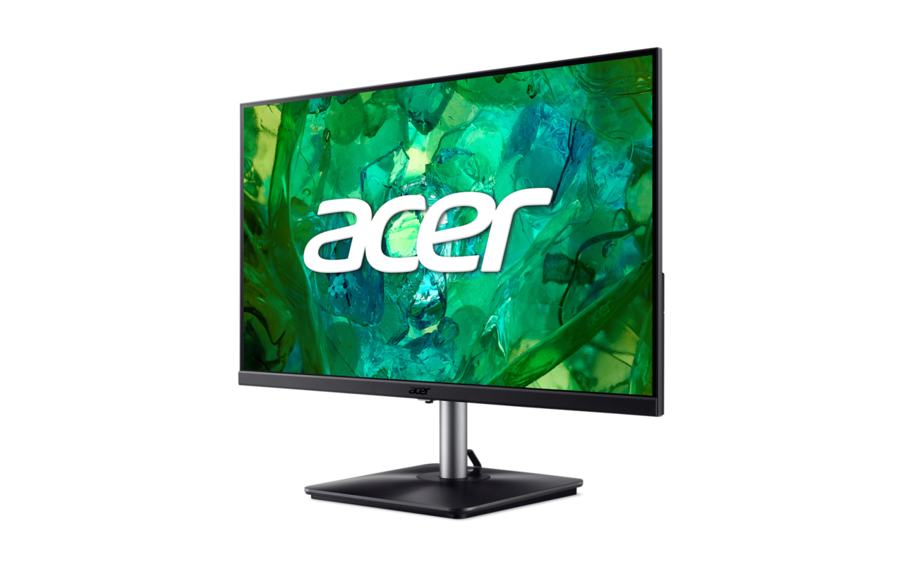 Acer monitor fekete háttérrel.