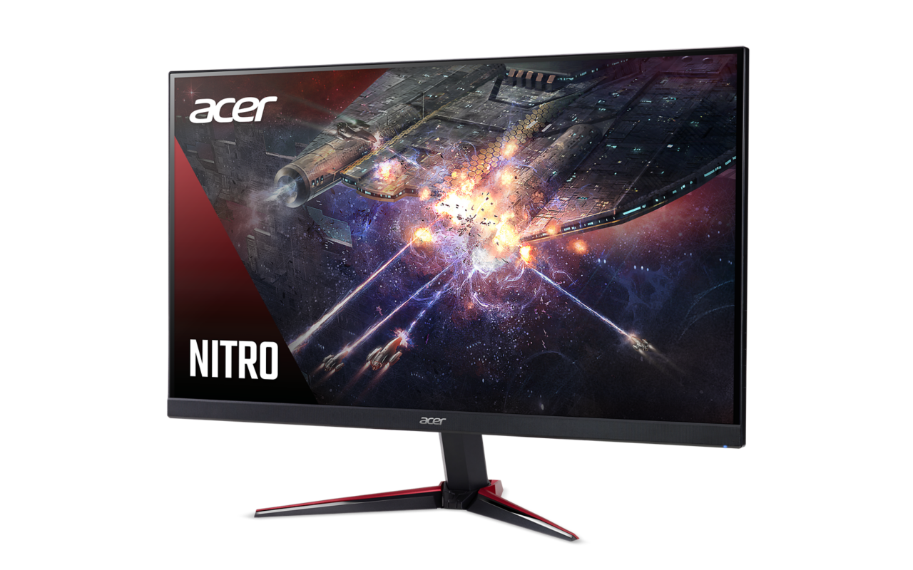 Acer Nitro monitor, űrhajós csata jelenettel.
