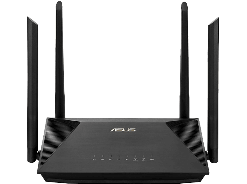 Router - ASUS RT-AX53U, 1800 Mbps, MU-MIMO, Doble Banda, WiFi 6, Negro