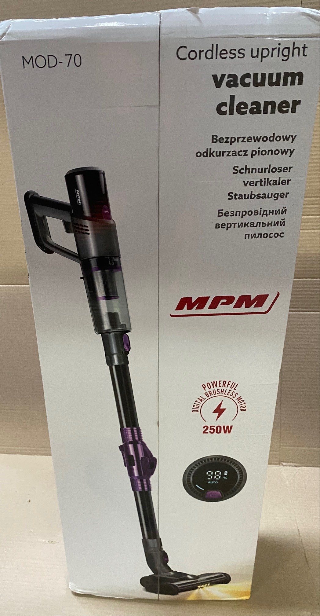 OUTLET Odkurzacz bezprzewodowy MPM MOD-70