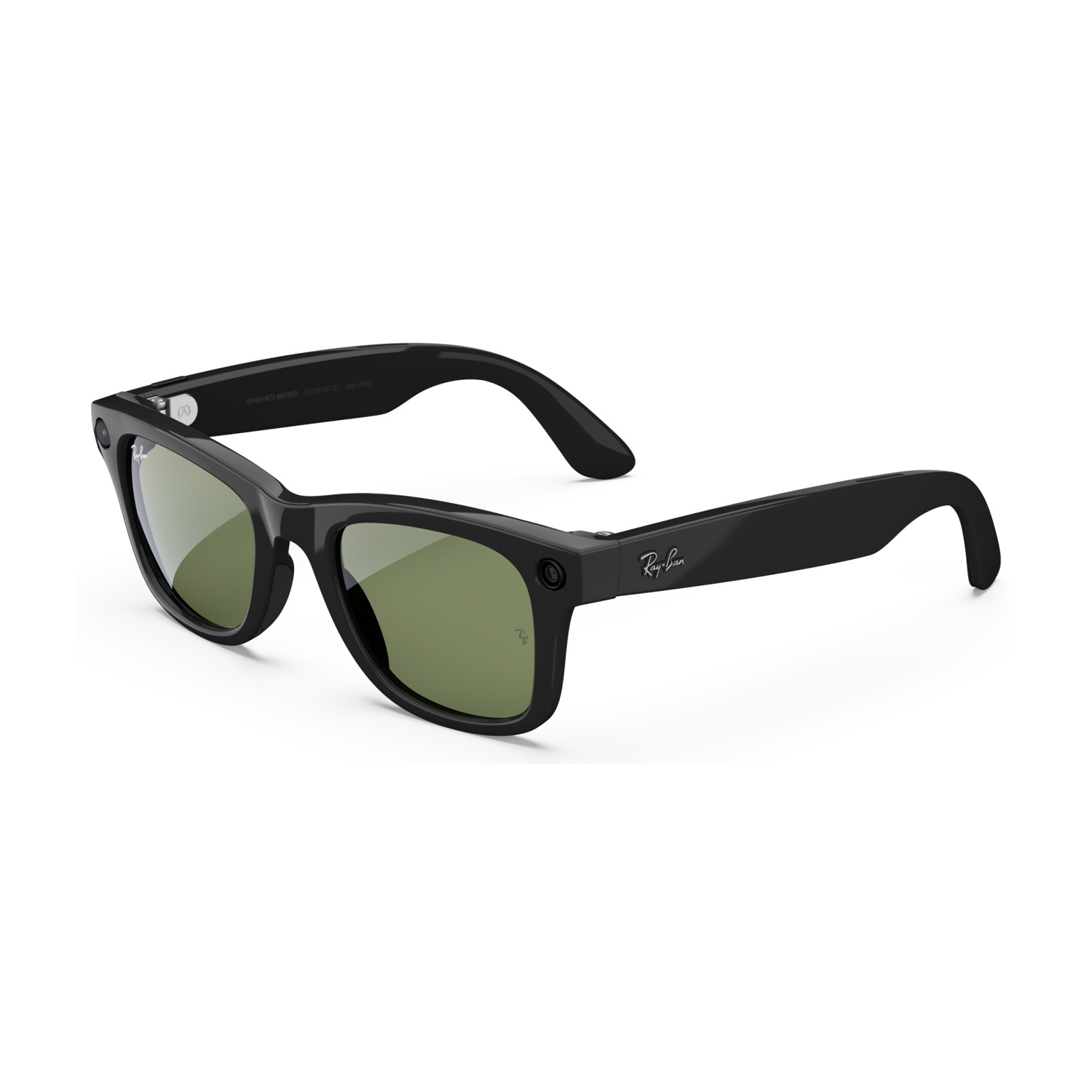 Ray-Ban Meta Wayfarer, Nero lucido, Verde G15